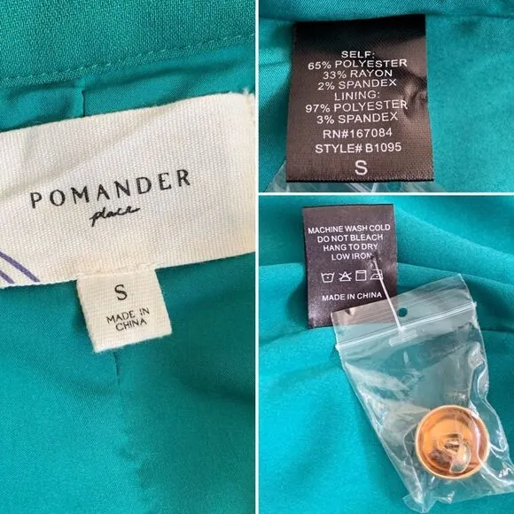 Pomander Place Samantha Mini Dress in Verdant Green Size S
