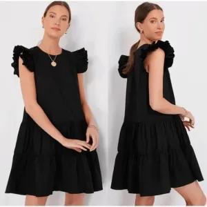 Pomander Place Tuckernuck  Corrine Flutter Cotton Dress Summer Lightweight NWOT