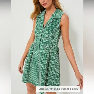 POMANDER PLACEGreenbriar Eyelet Sleeveless Noelle Shirt Dress