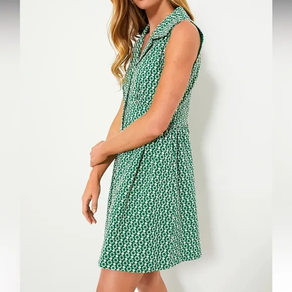 POMANDER PLACEGreenbriar Eyelet Sleeveless Noelle Shirt Dress