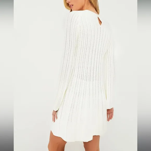 POMANDER PLACEIvory Adi Knit Dress