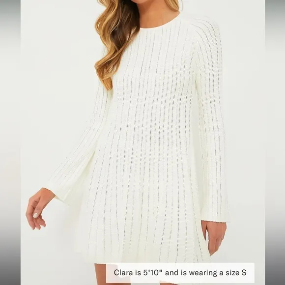 POMANDER PLACEIvory Adi Knit Dress