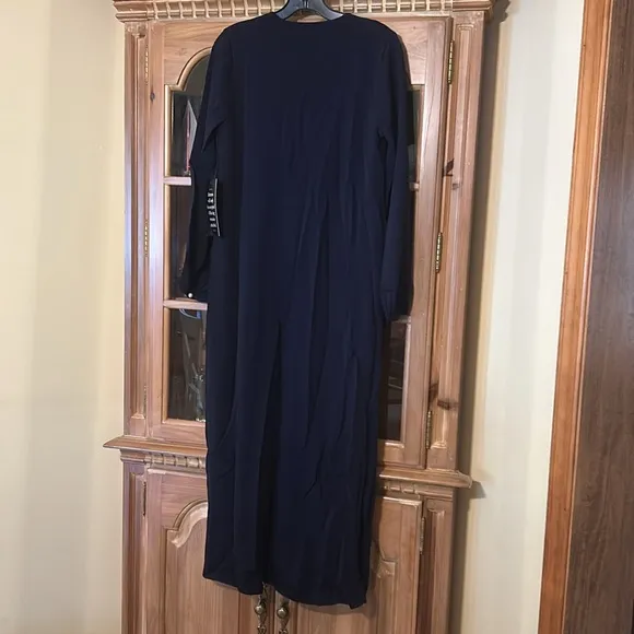 POMANDER PLACENavy Double Knit Lennox Dress