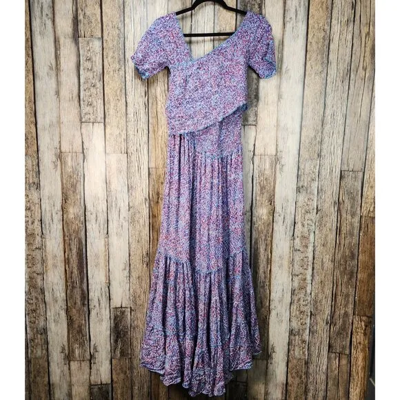 Poupette St. Barth SOLEDAD Floral Smocked Dress - M