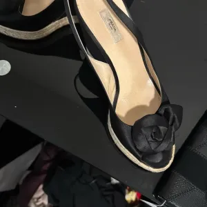 Prada Black Espadrille Shoes with Sophisticated Design