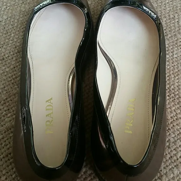 Prada  metalic flats