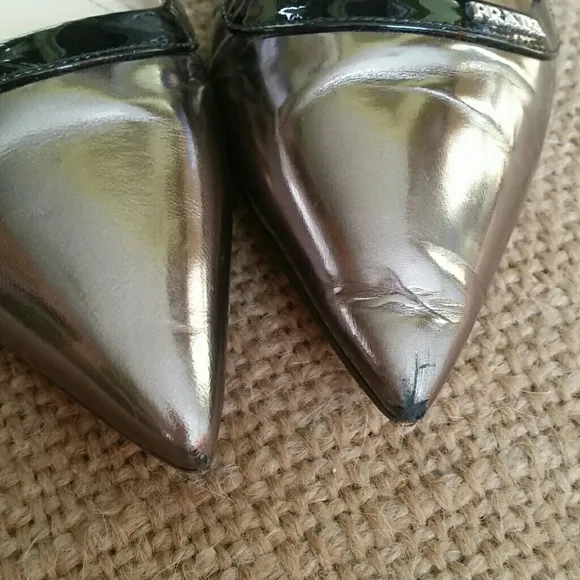 Prada  metalic flats