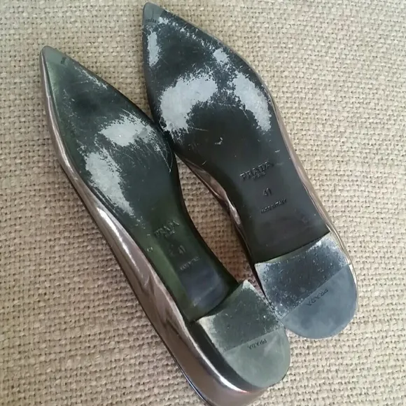 Prada  metalic flats
