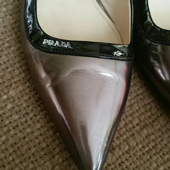 Prada  metalic flats