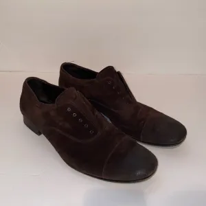 Prada suede loafers