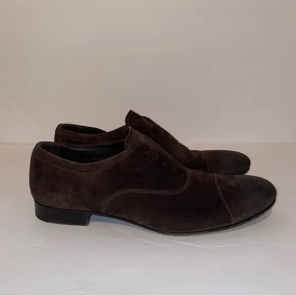 Prada suede loafers