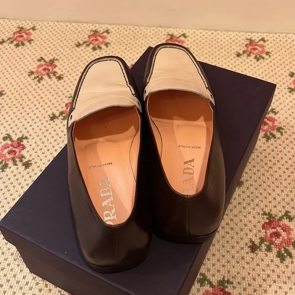 Prada Two Tone Loafers
