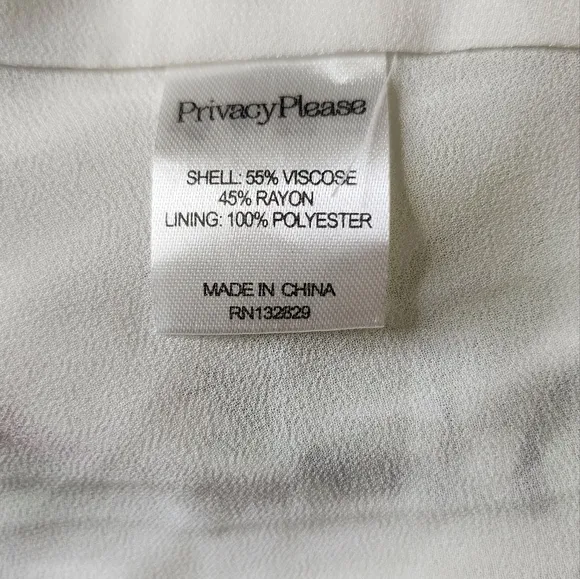 Privacy Please Revolve Acme white floral tropical print Sz Small wrap Maxi Dress