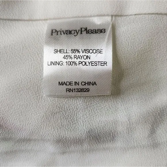 Privacy Please Revolve Acme white floral tropical print Sz Small wrap Maxi Dress