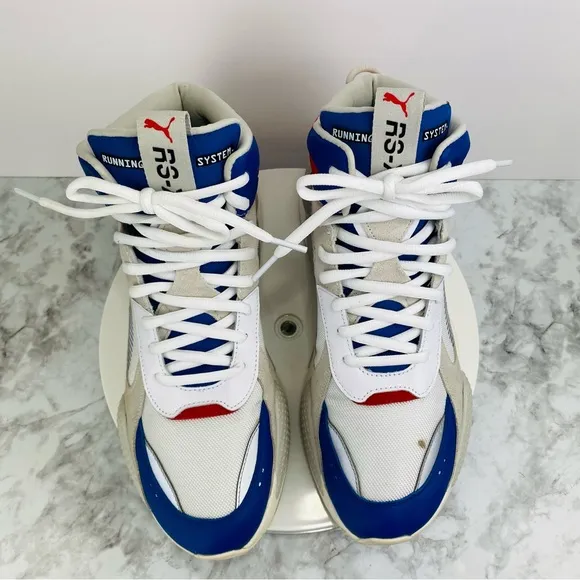 PUMA Sneaker Mens 12 RS-X Utility Mid Galaxy Blue White 369821-02 Running System