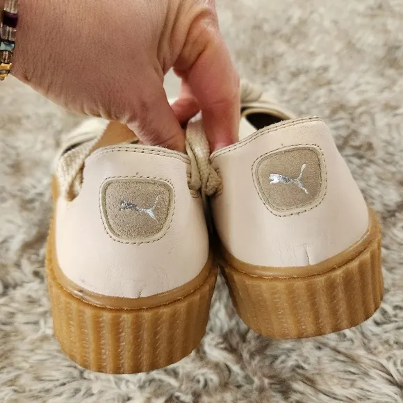 Puma X Fenty By Rihanna Bow Creeper Beige Women's Sandals Size 8