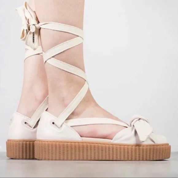 🆕{PUMA}Fenty-Rihanna Creeper Leather Sandals