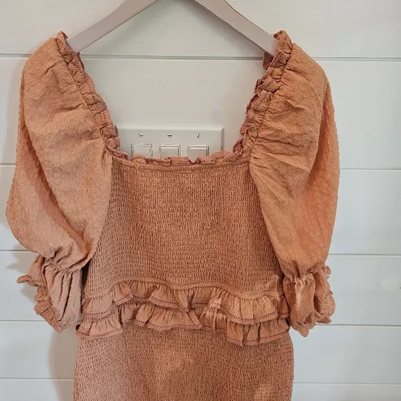 Rachel Parcell ladies dress dusty peach sz L