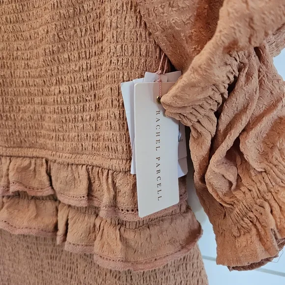 Rachel Parcell ladies dress dusty peach sz L