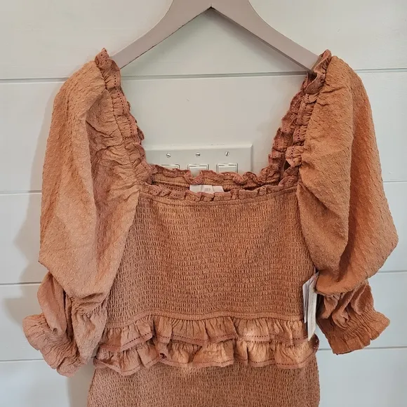 Rachel Parcell ladies dress dusty peach sz L