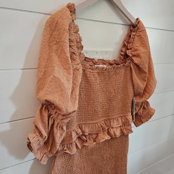 Rachel Parcell ladies dress dusty peach sz L