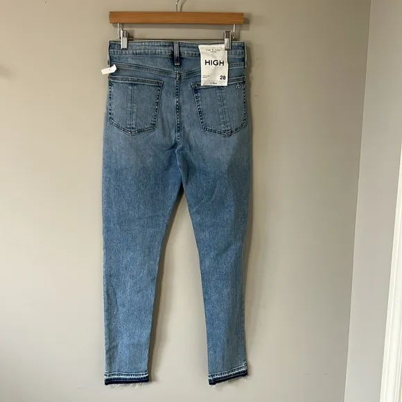 RAG and BONE Jean Nina High Rise Skinny Stretch Jean Montrose Sz 28 NEW