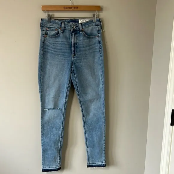 RAG and BONE Jean Nina High Rise Skinny Stretch Jean Montrose Sz 28 NEW