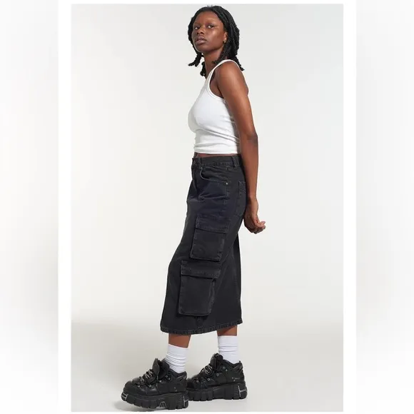 Ragged Priest COMBAT SODA SKIRT - CHARCOAL
