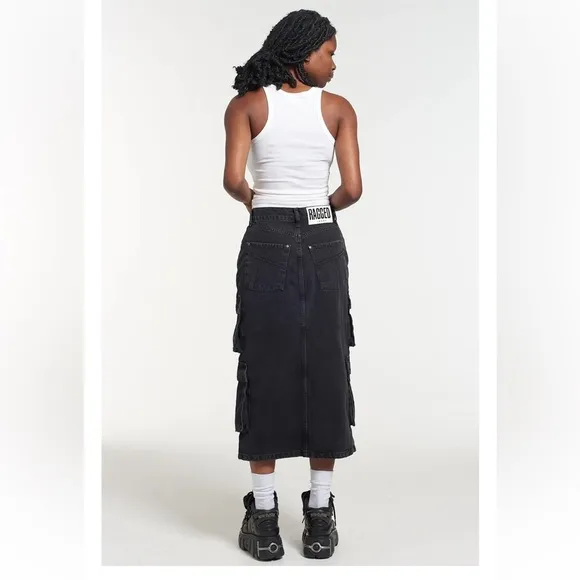 Ragged Priest COMBAT SODA SKIRT - CHARCOAL