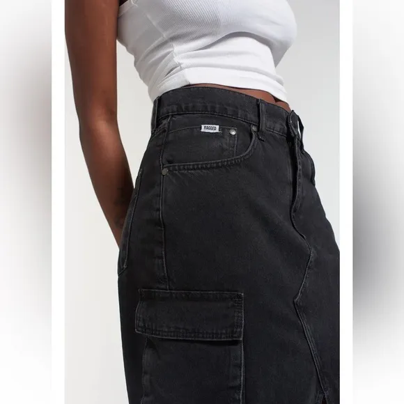 Ragged Priest COMBAT SODA SKIRT - CHARCOAL