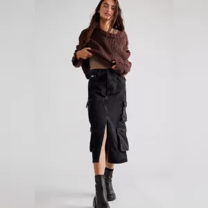 Ragged Priest COMBAT SODA SKIRT - CHARCOAL