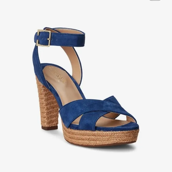 Ralph Lauren Suede Platform Sandals