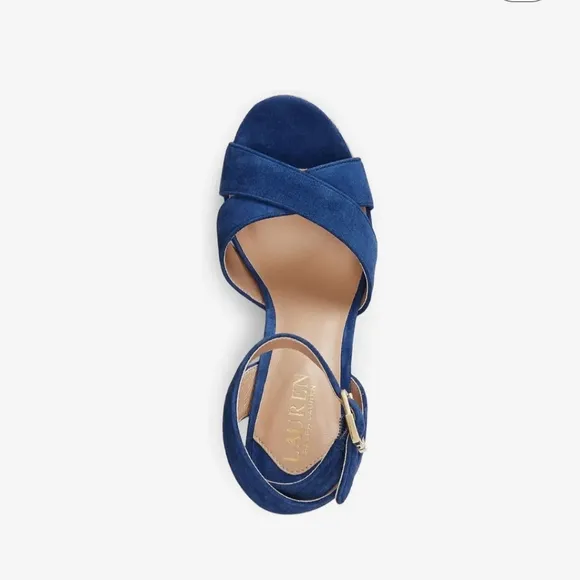 Ralph Lauren Suede Platform Sandals
