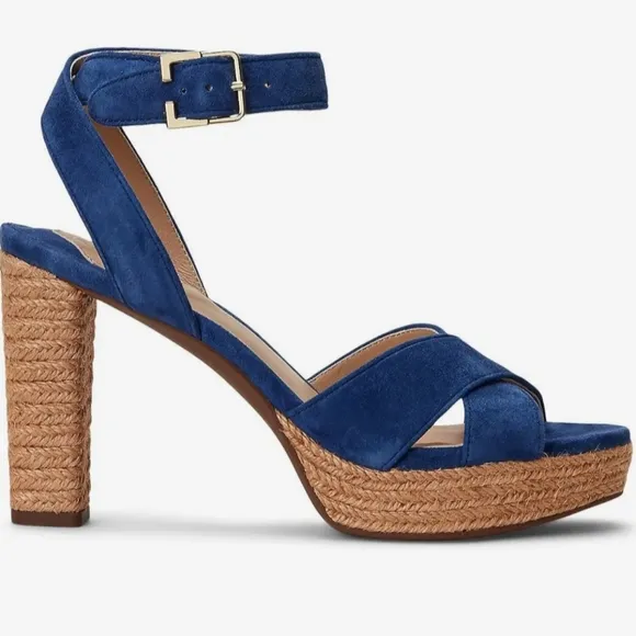 Ralph Lauren Suede Platform Sandals