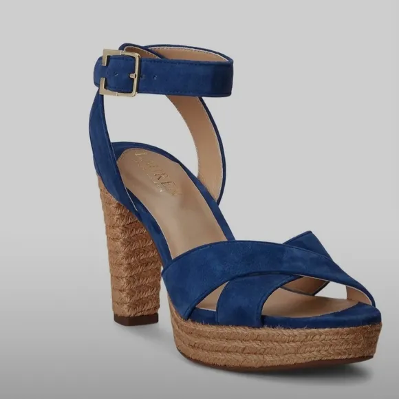 Ralph Lauren Suede Platform Sandals