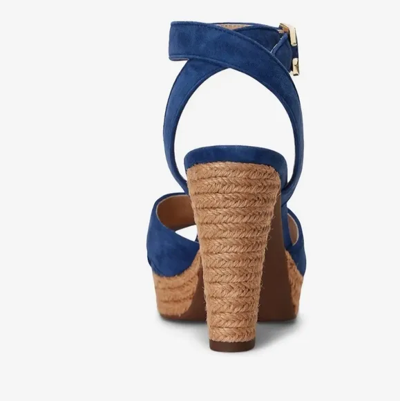 Ralph Lauren Suede Platform Sandals