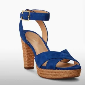 Ralph Lauren Suede Platform Sandals