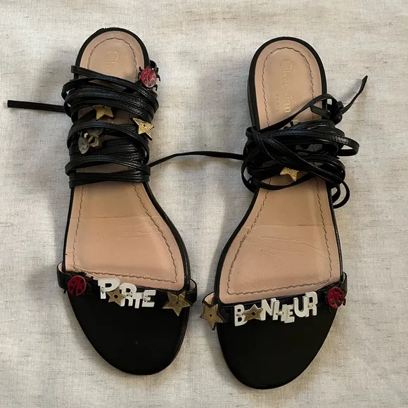 Rare Christian Dior Charm Sandals
