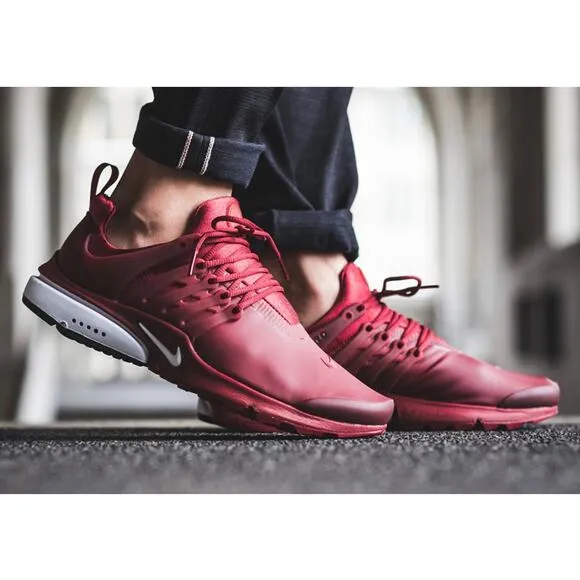 RARE Nike Presto Utility Low Burgundy/White Men Sneakers - SZ 12