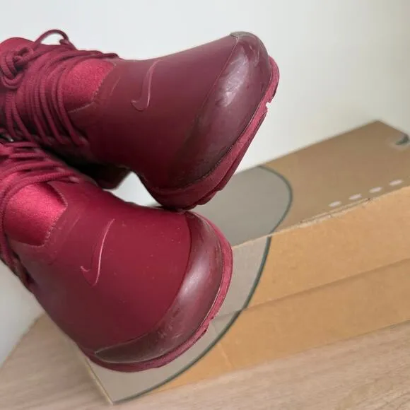 RARE Nike Presto Utility Low Burgundy/White Men Sneakers - SZ 12