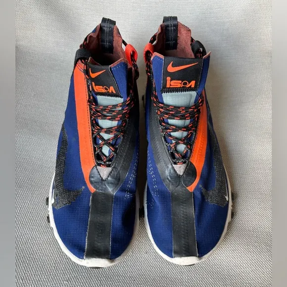 *RARE NIKES* React Runner in Blue Void Team Orange - Men’s 7.5 / Women’s 9.5