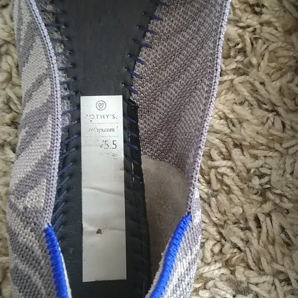 RARE Retired Rothy’s Rothys The Point Gray Zebra Luxury Ballet Flats sz 5
