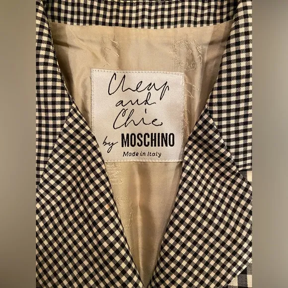 Rare Vintage Moschino Cheap N’ Chic Cropped Blazer