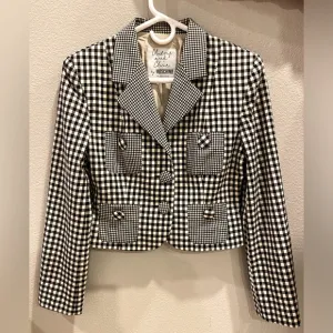 Rare Vintage Moschino Cheap N’ Chic Cropped Blazer
