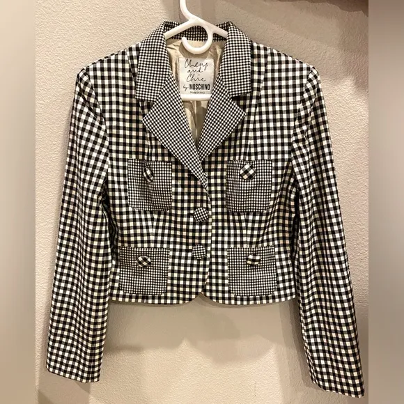 Rare Vintage Moschino Cheap N’ Chic Cropped Blazer