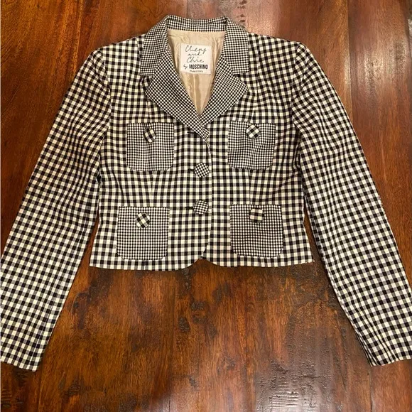 Rare Vintage Moschino Cheap N’ Chic Cropped Blazer