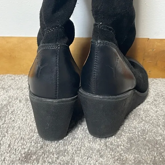 Rare Vintage Puma Wedge Knee High Riding Boots Women’s Size 7 EU 37