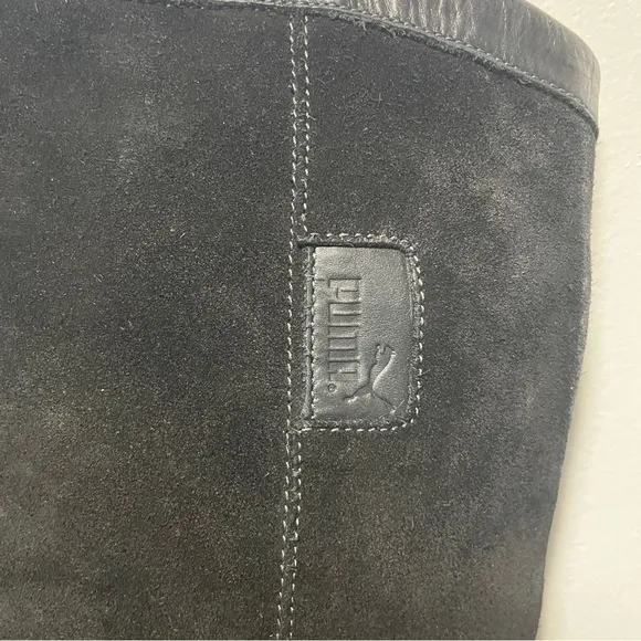 Rare Vintage Puma Wedge Knee High Riding Boots Women’s Size 7 EU 37