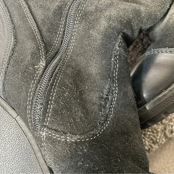 Rare Vintage Puma Wedge Knee High Riding Boots Women’s Size 7 EU 37