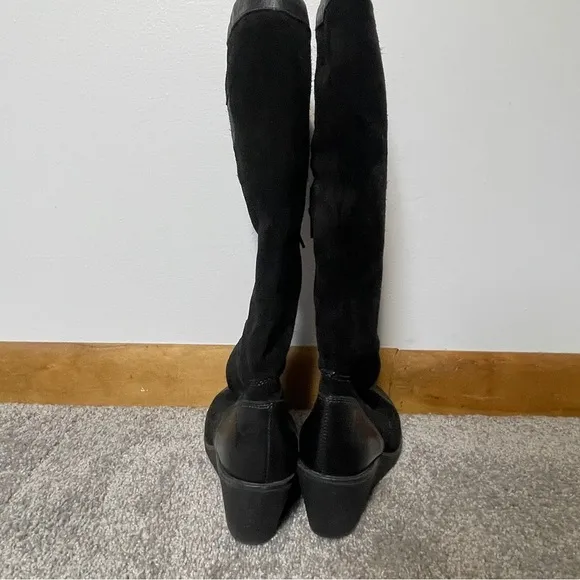 Rare Vintage Puma Wedge Knee High Riding Boots Women’s Size 7 EU 37